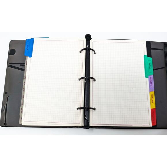 Vintage 90s Black Day Runner Planner Calendar 71872 - Picture 12 of 16